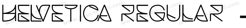 helvetica regular字体字体转换